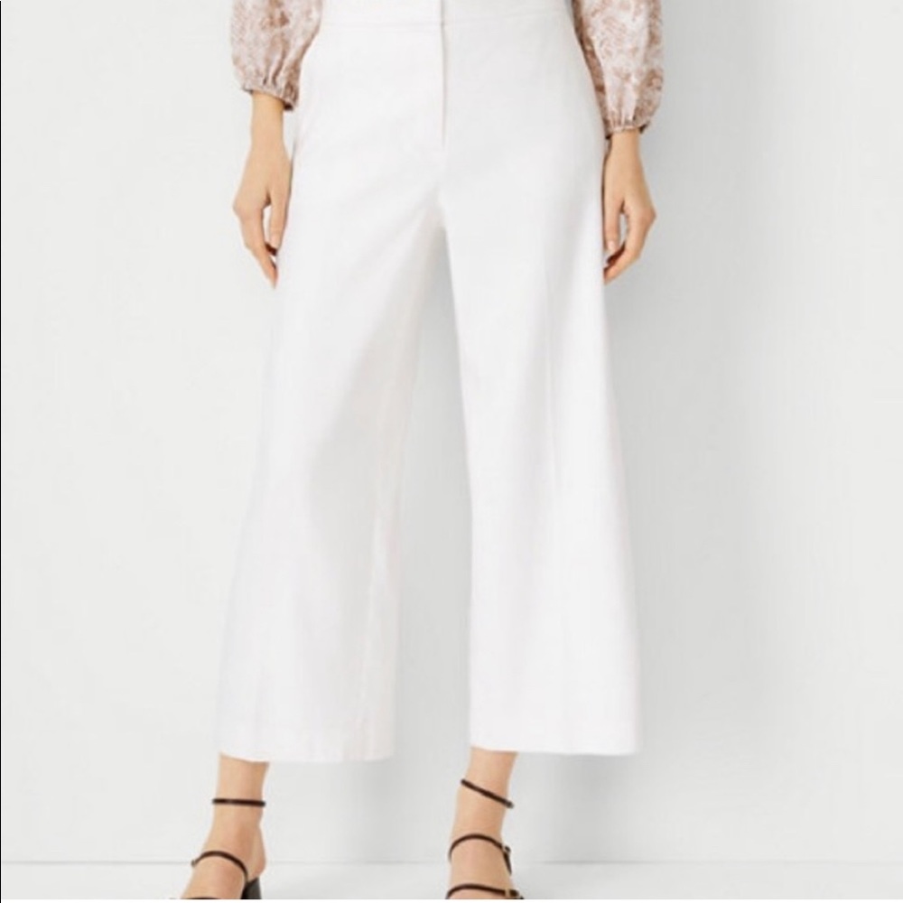 NWT Ann Taylor Factory The Wide Leg Crop Pants - Picture 1 of 7